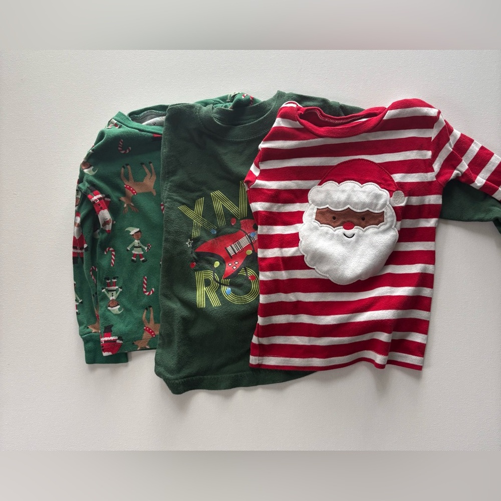Bundle of 3 Kids 3T Christmas/Holiday Long Sleeve Shirts